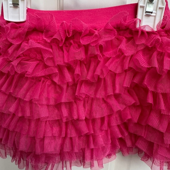 The Children’s Place 12-18M Girls Pink Mini Skirt with Ruffled Tiers - Picture 2 of 4